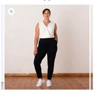 Aday Turn it up pants in black